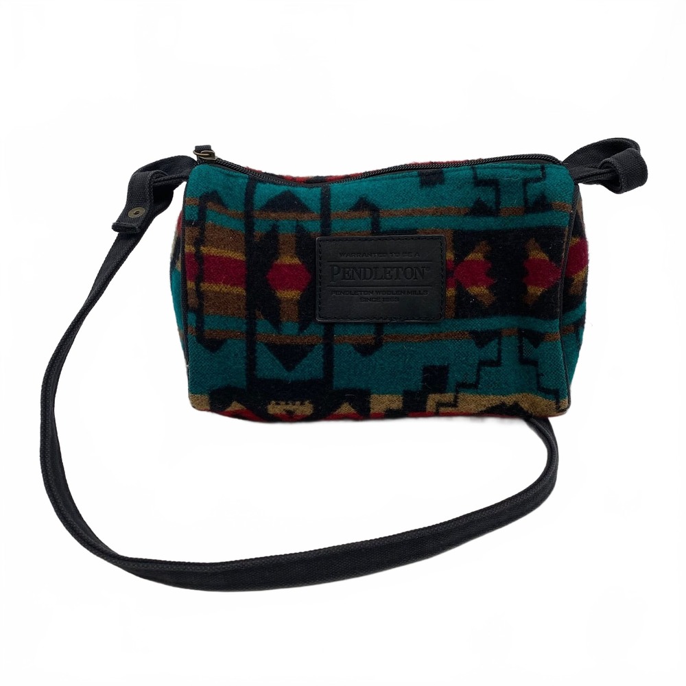 Pendleton Black Wool Crossbody Bag | OS Regular